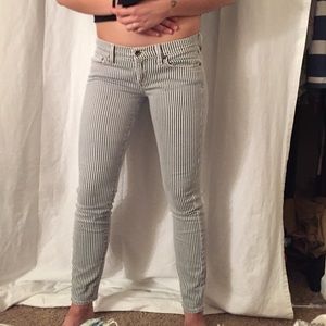 Striped jean pants lucky brand