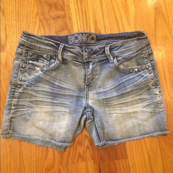 Gently used studded short shorts size 9
