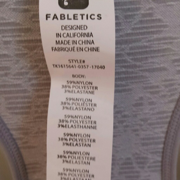 ♡sold♡ NWT! Fabletics racerback athletic tank top - Picture 4 of 4