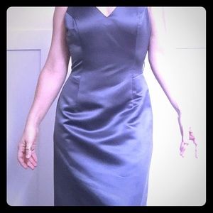 Purple gray BCBG gown with surprise back SIZE 10