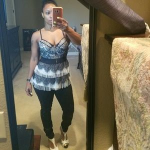 Lace Peplum top