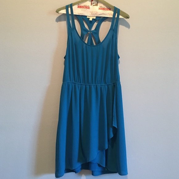 Silence + Noise Blue Skater dress