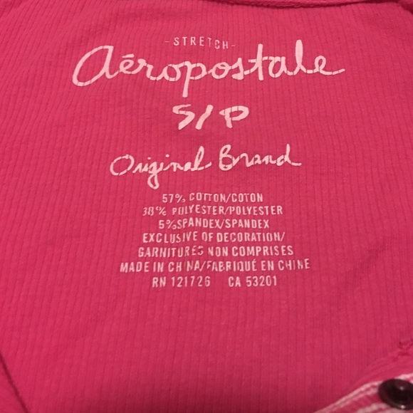 Hot pink Aeropostale form fitting shirt - Picture 2 of 2