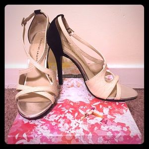 Cream & Black Chinese Laundry Heels