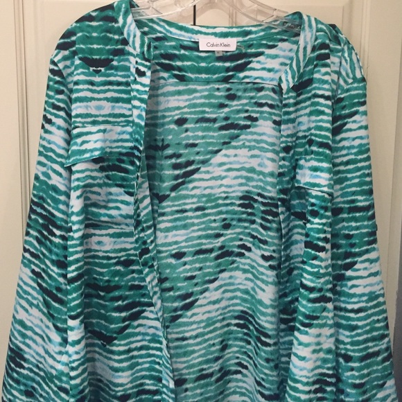 Calvin Klein polyester buttoned blouse - Picture 3 of 4