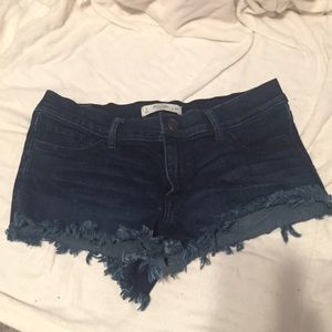 Denim short shorts