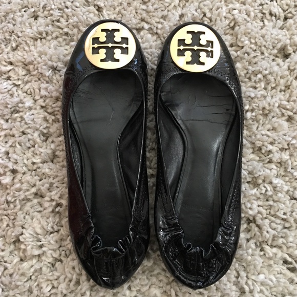 Black Patent Tory Burch - Reva 6.5