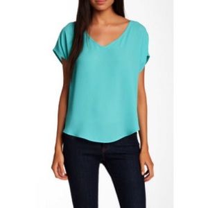 teal lush blouse