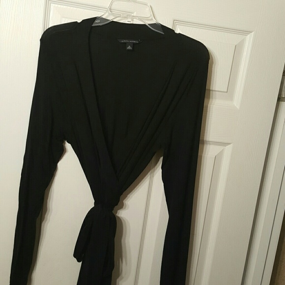 Black Wrap Dress - Picture 1 of 3