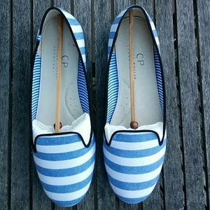 Charles Philip Shanghai "Lizzette" striped slipper