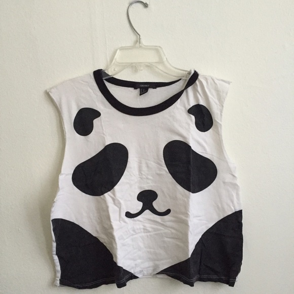 Panda crop top from F21