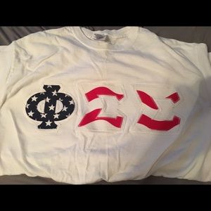 Phi sigma sigma letters size medium!!