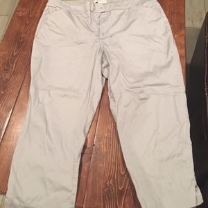 Coldwater Creek Light Grey Capris