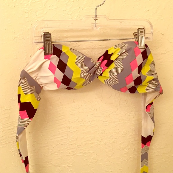 l space strapless bikini top.