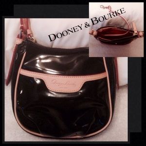 Dooney & Bourke Black Vinyl Small Hobo