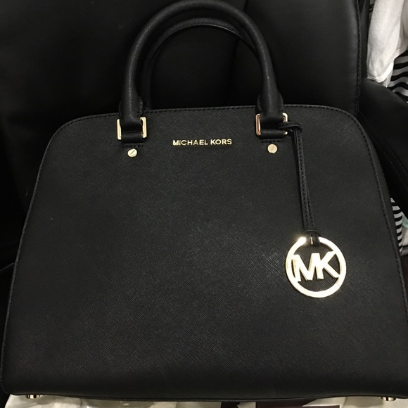 Michael kors black satchel /handbag/ cross body
