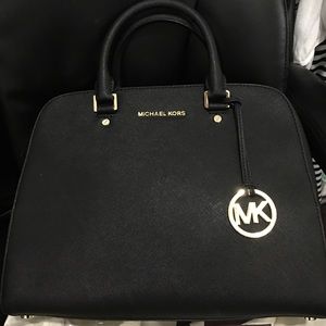 Michael kors black satchel /handbag/ cross body