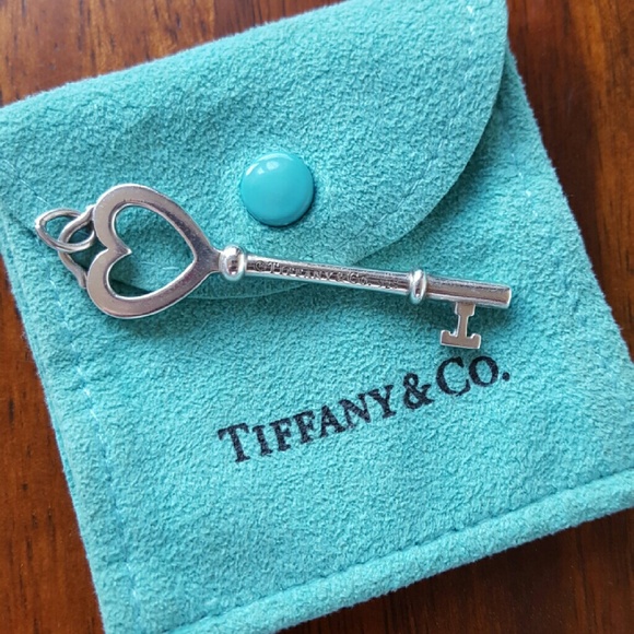 Genuine Tiffany & Co. Large Heart Key Charm
