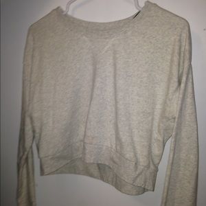 Long Sleeve Crop Sweatshirt