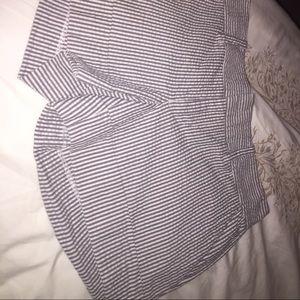 Pin striped shorts