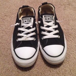 Black Converse - women's size 8