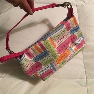 Small coach purse. Clutch size