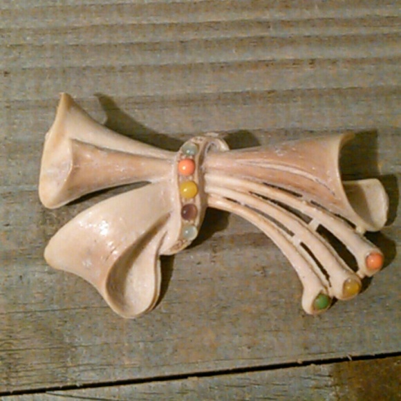 Celluloid brooch