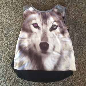 Wolf tank top