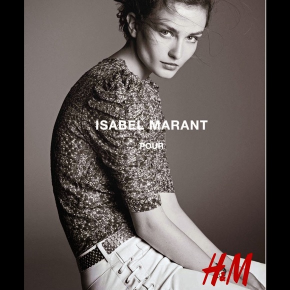 Isabel Marant pour H&M Metallic Silk Top