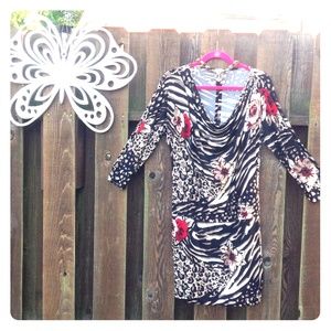 Cache dress.  Comfortable with a lot of style!