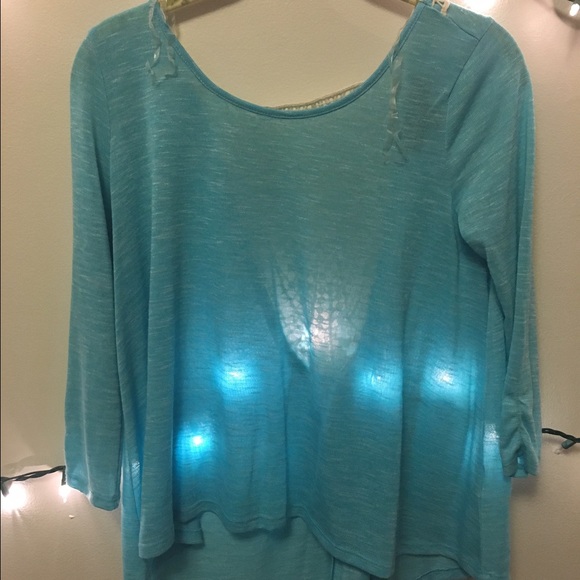 NWOT💎Blue lace top💎