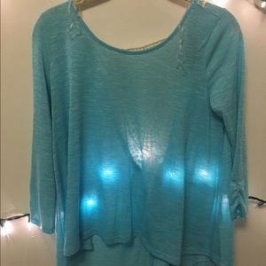 NWOT💎Blue lace top💎