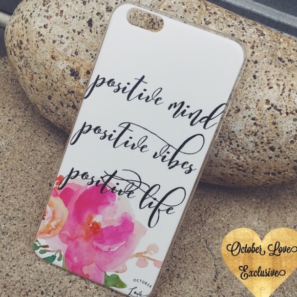 October Love Accessories - 🌟LAST ONE!🌟Positive Vibes Phone Case!