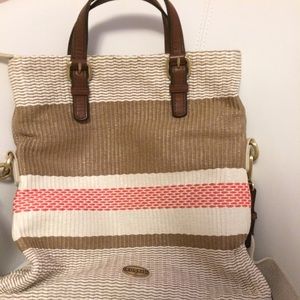 Fossil Explorer straw tote