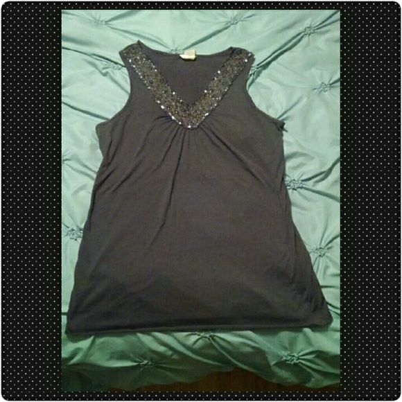 Embellished sleeveless top