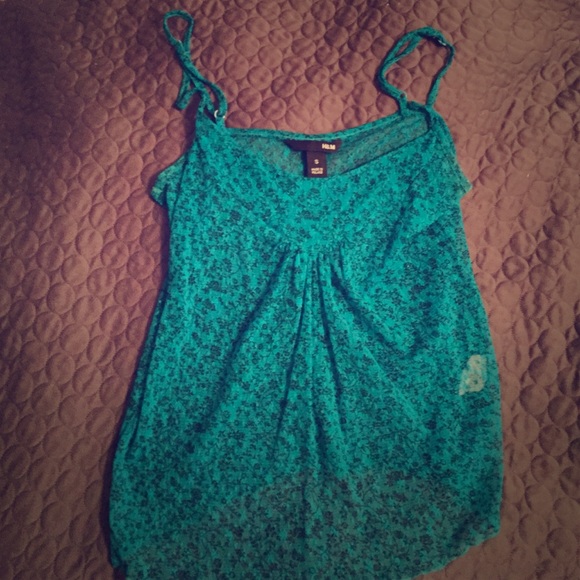 Floral prom tank top