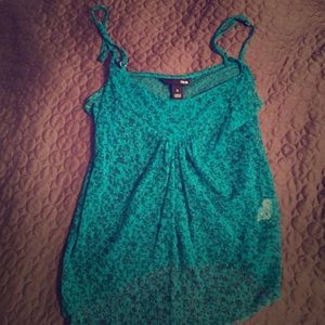 Floral prom tank top