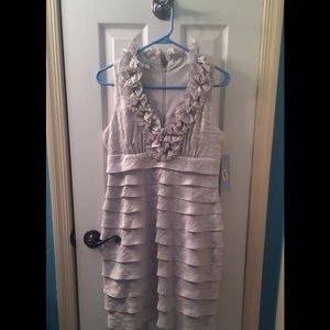 Grey/silver formal dress! Size 8P