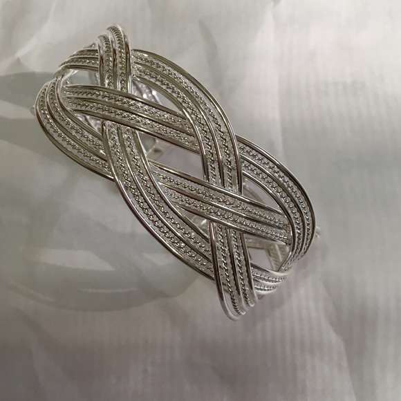 .925 Stamped  Twist Bracelet - Picture 2 of 5