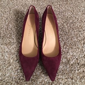 Beautiful suede Ivanka Trump 2 inch heels