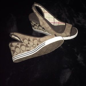 Coach wedge shoe FLASH SALE⚡️🌩🎉