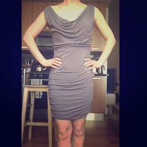 AQUA Gray dress