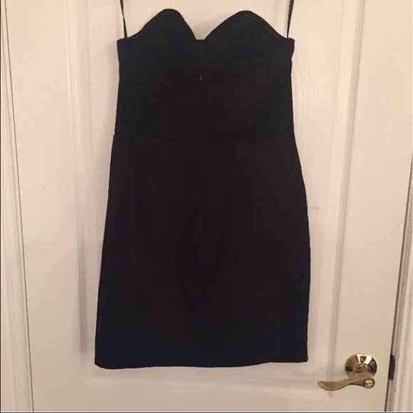 Black tube top dress