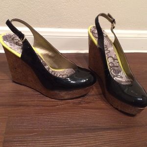 Black Patent Sam Edelman Wedges