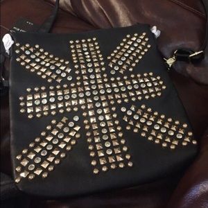 Black cross body purse