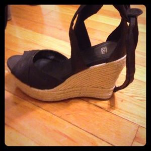 Black UGG Wedges