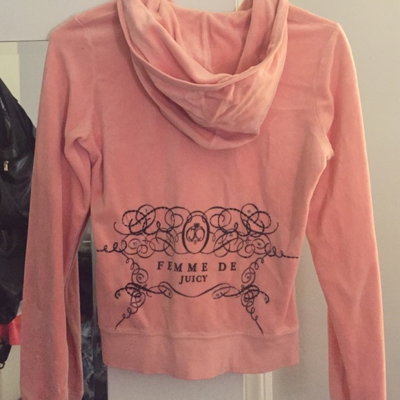 Juicy couture velour zip up size M