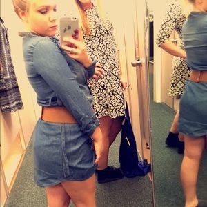 BRAND NEW jean dress, super cute