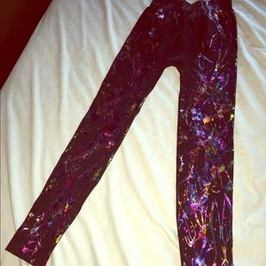 Brand new metallic graffiti Electric Yoga tights!