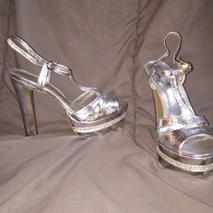 Heels worn twice for prom. Price negotiable